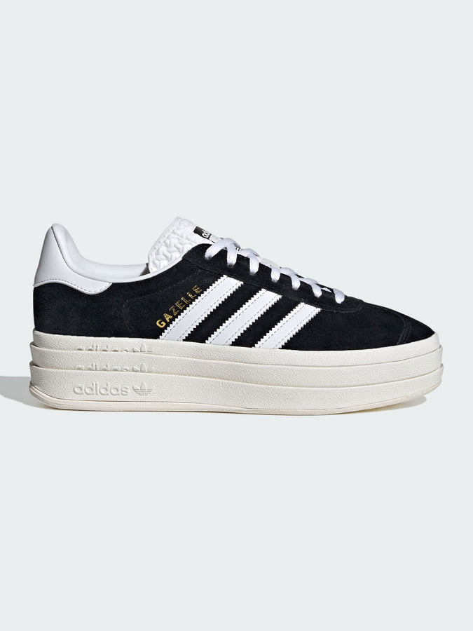 Adidas Gazelle Bold Core Black/White/Core White Shoes Fall 2025 | CORE BLACK/WHITE/CORE WHITE