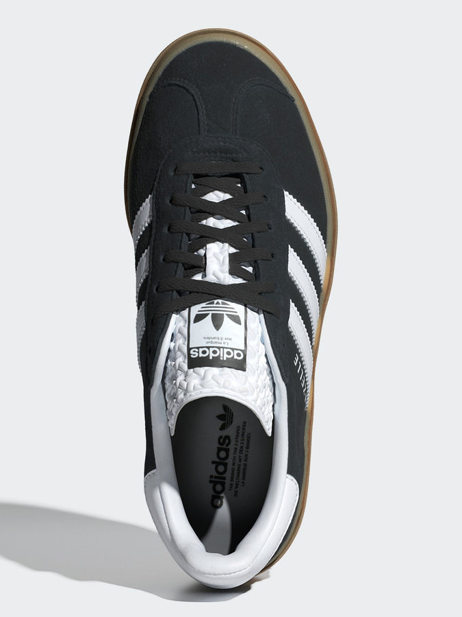 Adidas Gazelle Bold Core Black/White/White Shoes | CORE BLACK/WHITE/WHITE