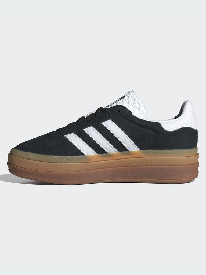 Adidas Gazelle Bold Core Black/White/White Shoes | CORE BLACK/WHITE/WHITE