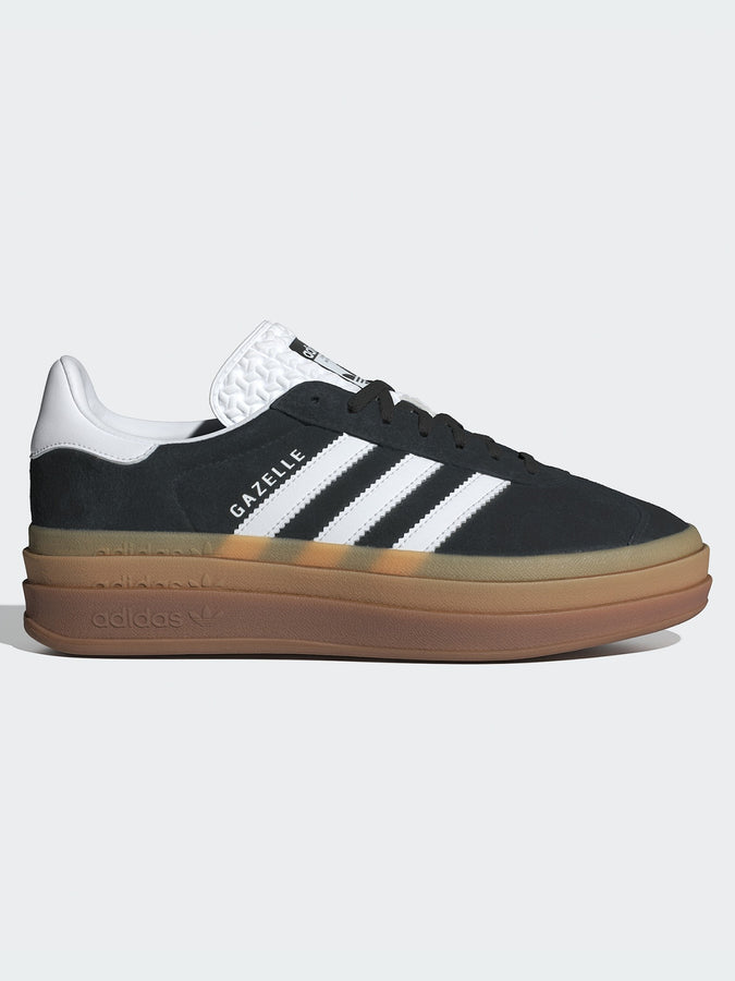 Adidas Gazelle Bold Core Black/White/White Shoes | CORE BLACK/WHITE/WHITE