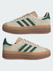Adidas Gazelle Bold Cream White/Collegiate Green/Magic Beige Shoes