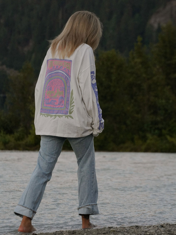 Notice The Reckless Gecko Surf CO L/S T-Shirt Spring 2026 | WHITE