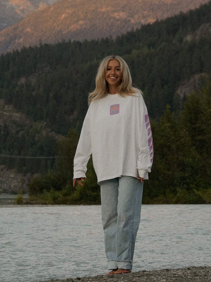 Notice The Reckless Gecko Surf CO L/S T-Shirt Spring 2026 | WHITE