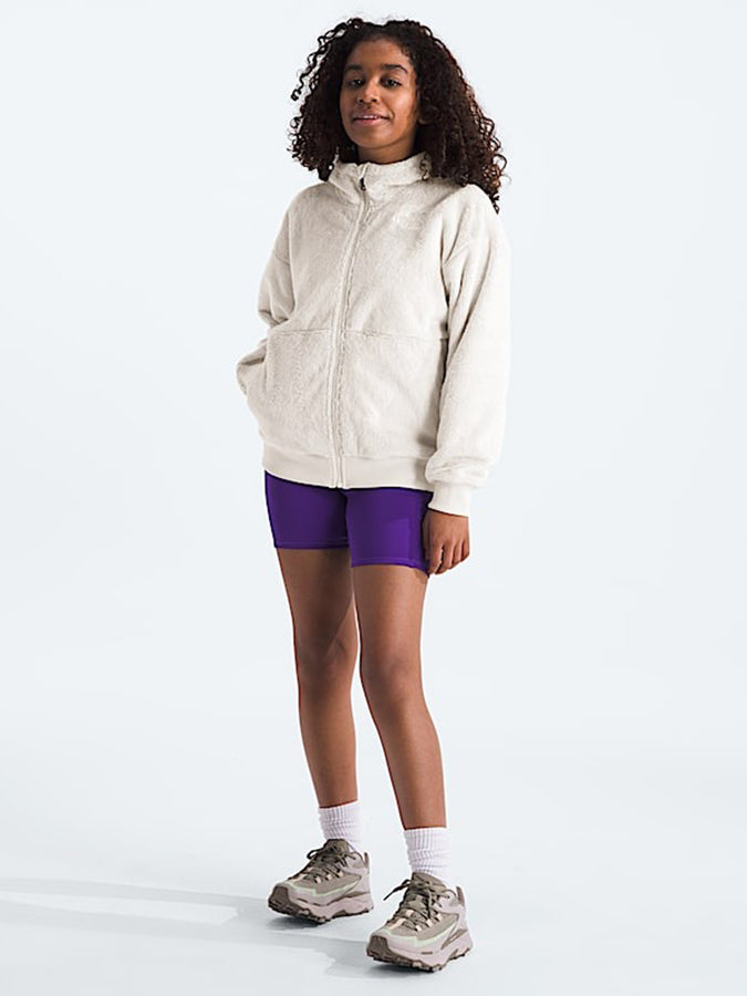 The North Face Osito Full Zip Hoodie (Kids 7-14) Winter 2026 | WHITE DUNE (QLI)