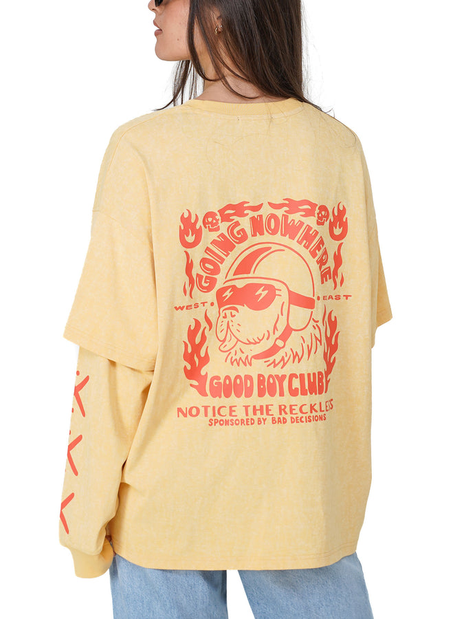 Notice The Reckless Going Nowhere Layered T-Shirt Fall 2026 | WASHED YELLOW