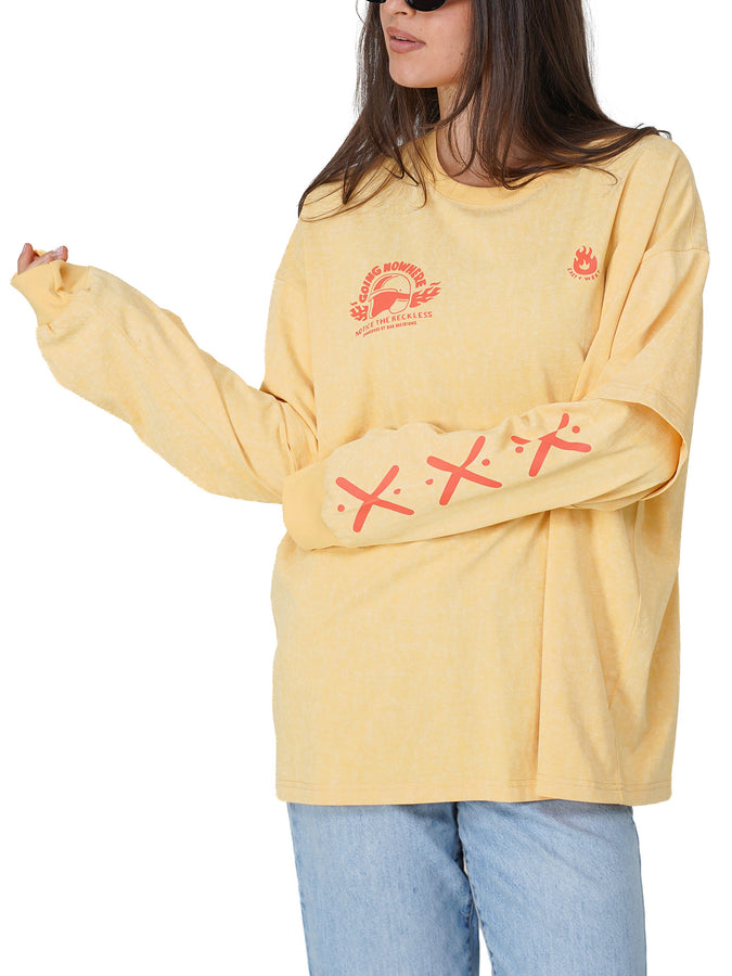 Notice The Reckless Going Nowhere Layered T-Shirt Fall 2026 | WASHED YELLOW