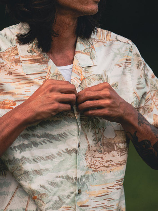 Roark  Gonzo Short Sleeve Buttondown Shirt Spring 2026 | SEAFOAM (SFM)