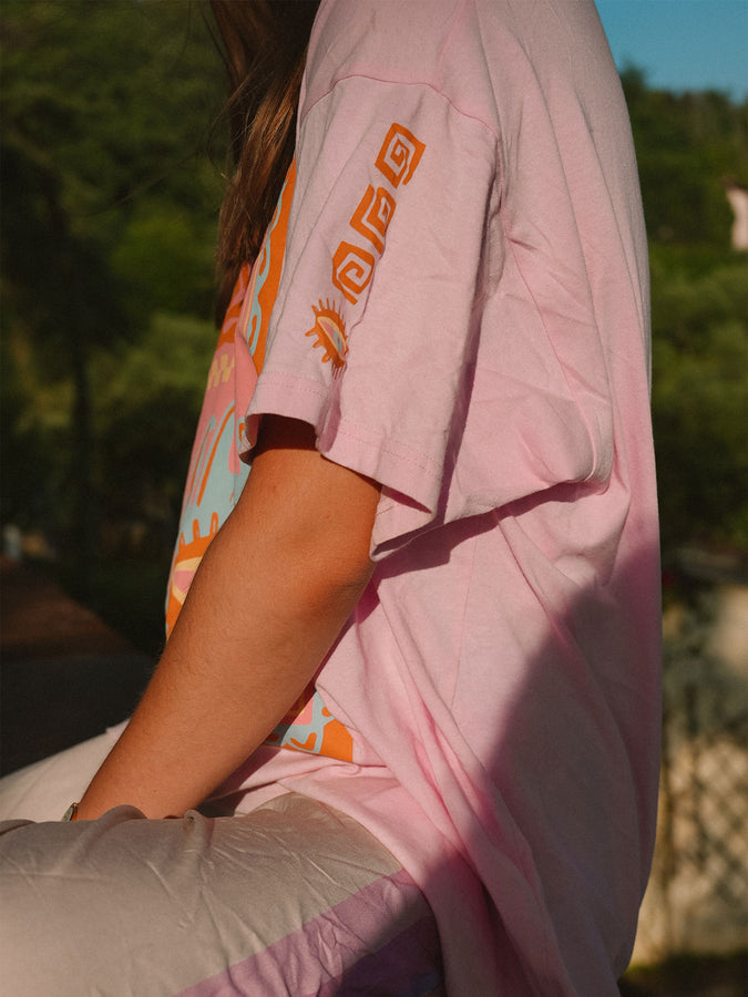 Notice The Reckless Good Vibes Oversized T-Shirt Summer 2026 | LIGHT PINK
