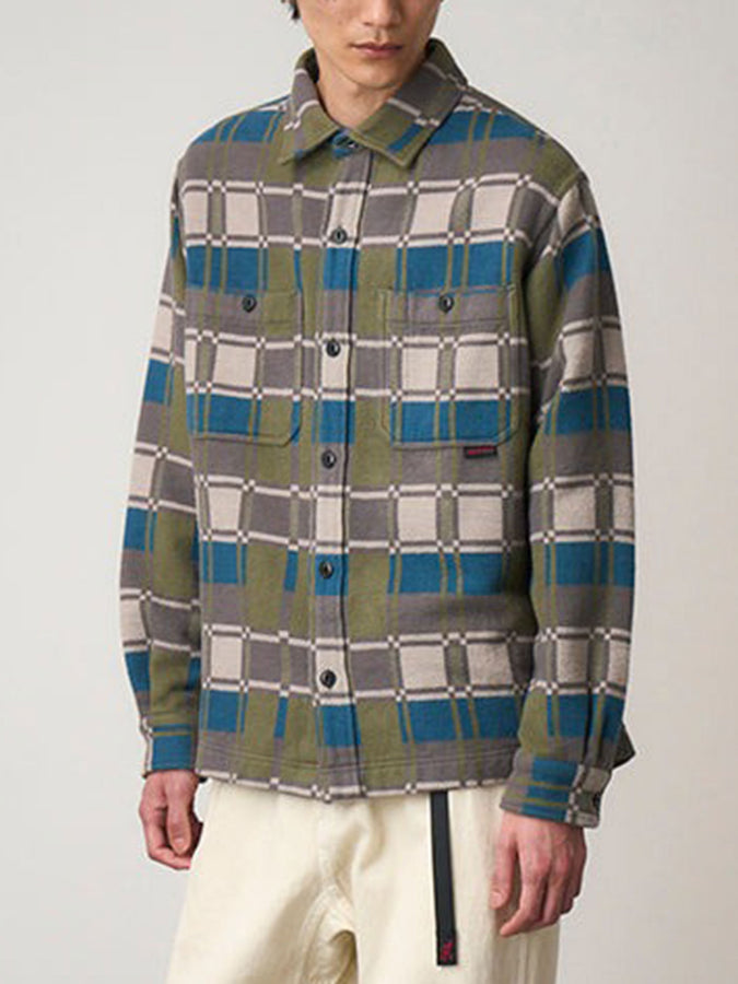 Gramicci Anthony Flannel Long Sleeve Buttondonw Shirt Fall 2025 | SILVER CHECK