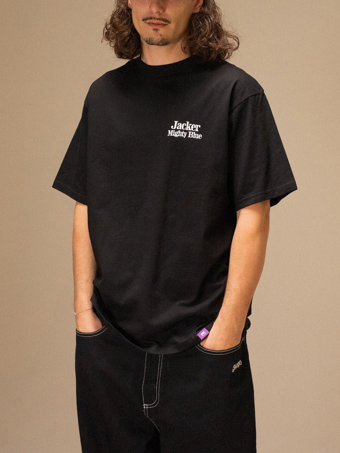 Jacker Mighty Blue Black T-Shirt Summer 2026 | BLACK