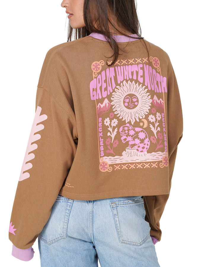 NTR Great White North Cropped Long Sleeve T-Shirt Fall 2026 | BROWN