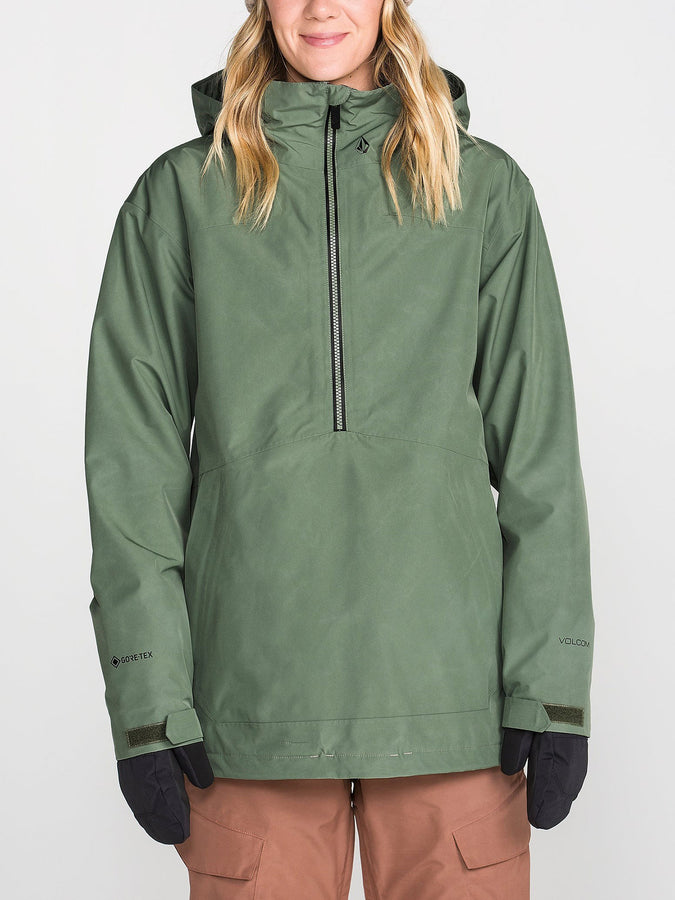 Volcom GORE-TEX Rowan Pullover 2027 – Women Insulated Jacket | LIGHT GREEN (LRN)