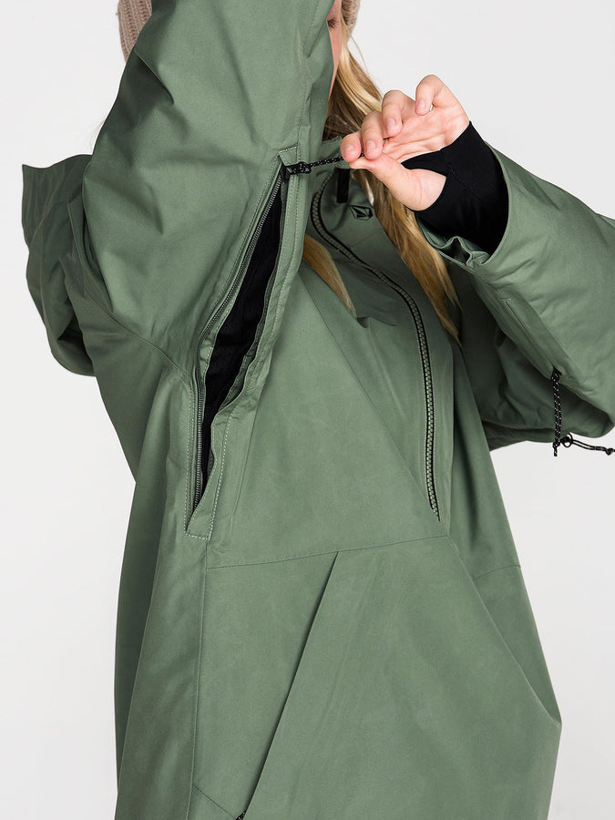 Volcom GORE-TEX Rowan Pullover 2027 – Women Insulated Jacket | LIGHT GREEN (LRN)