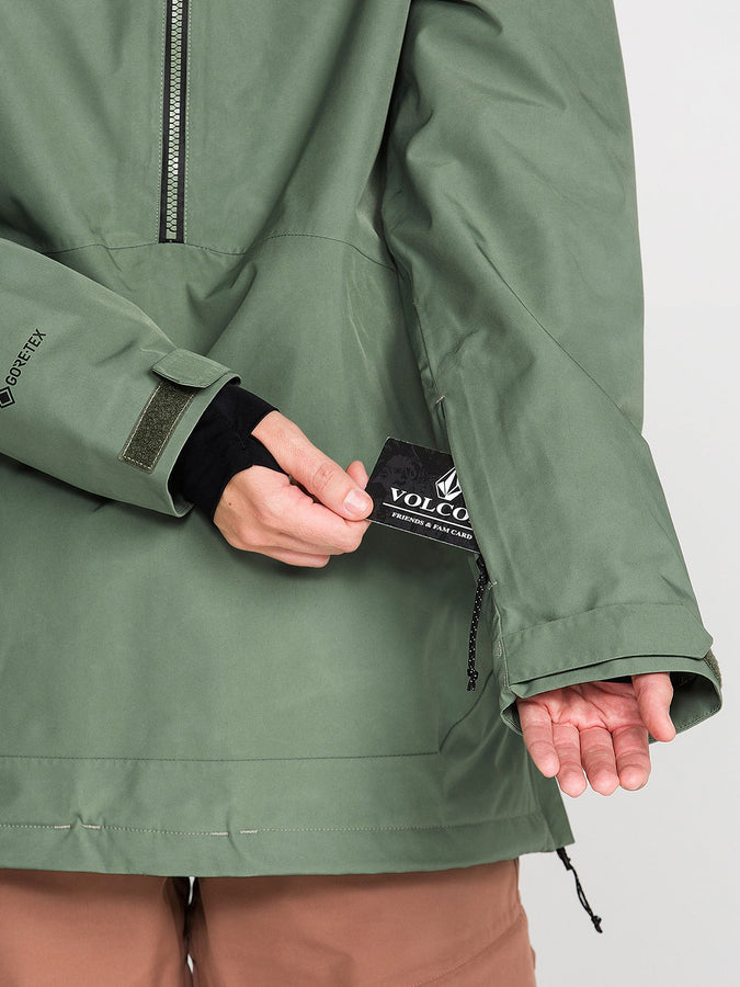 Volcom GORE-TEX Rowan Pullover 2027 – Women Insulated Jacket | LIGHT GREEN (LRN)