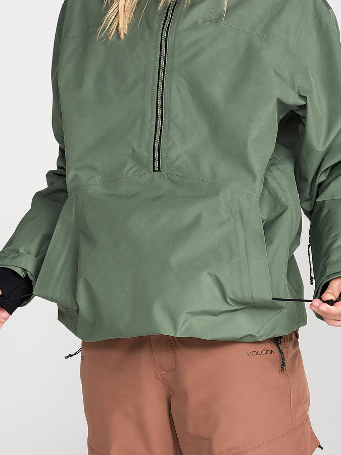 Volcom GORE-TEX Rowan Pullover 2027 – Women Insulated Jacket | LIGHT GREEN (LRN)