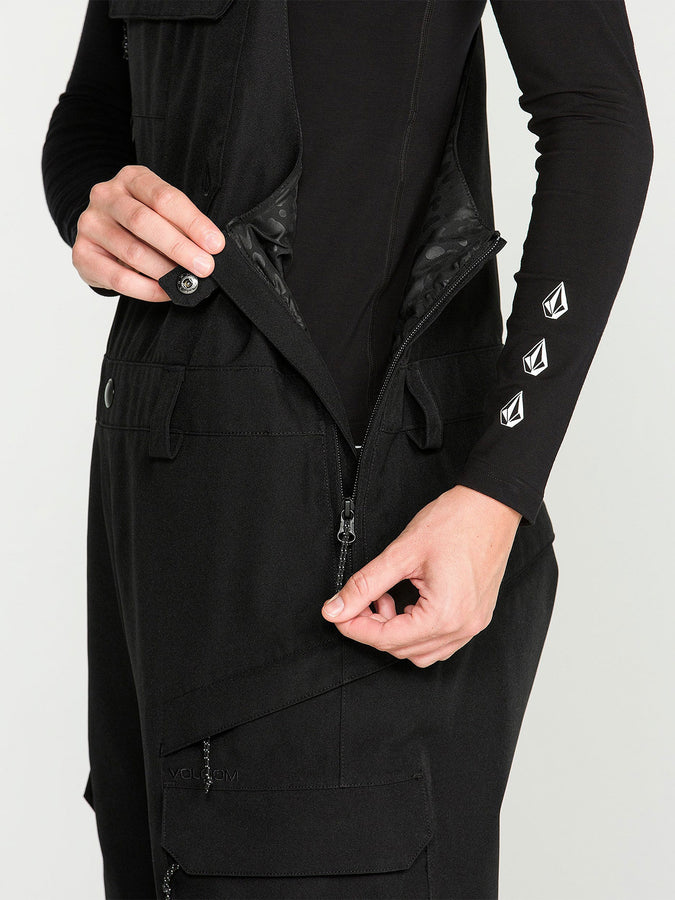 Volcom Creston 3D Stretch 2027 – Women's Shell Bib | BLACK (BLK)