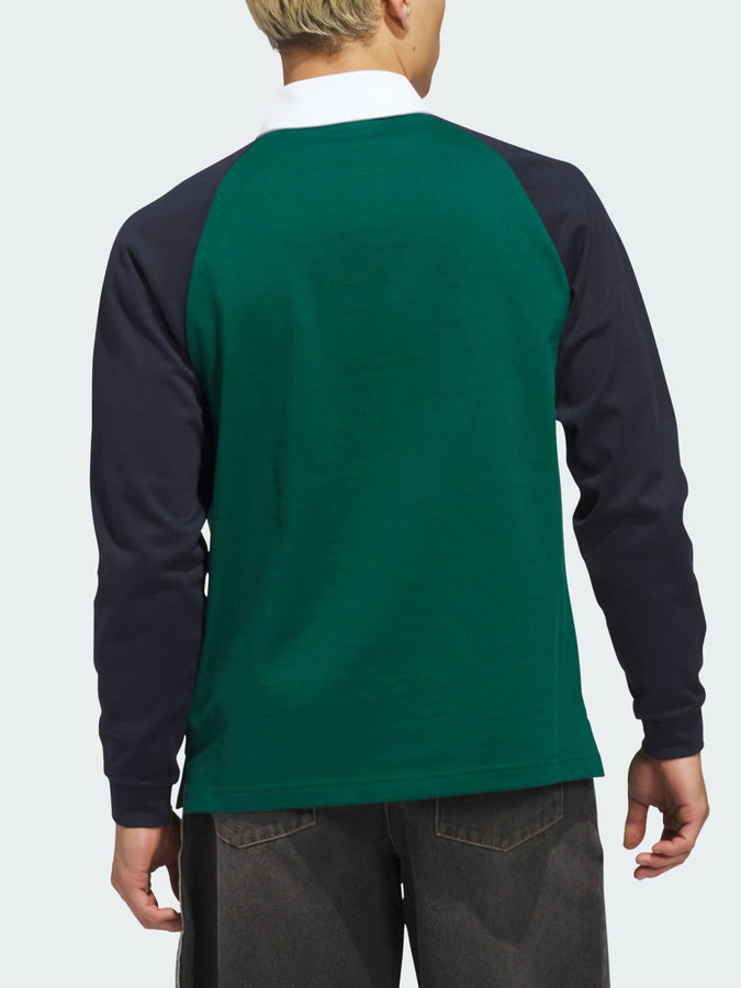 Adidas Skate Tyshawn Rugby Collegiate Green Polo Spring 2026 | COLLEGIATE GREEN/LEGEND INK
