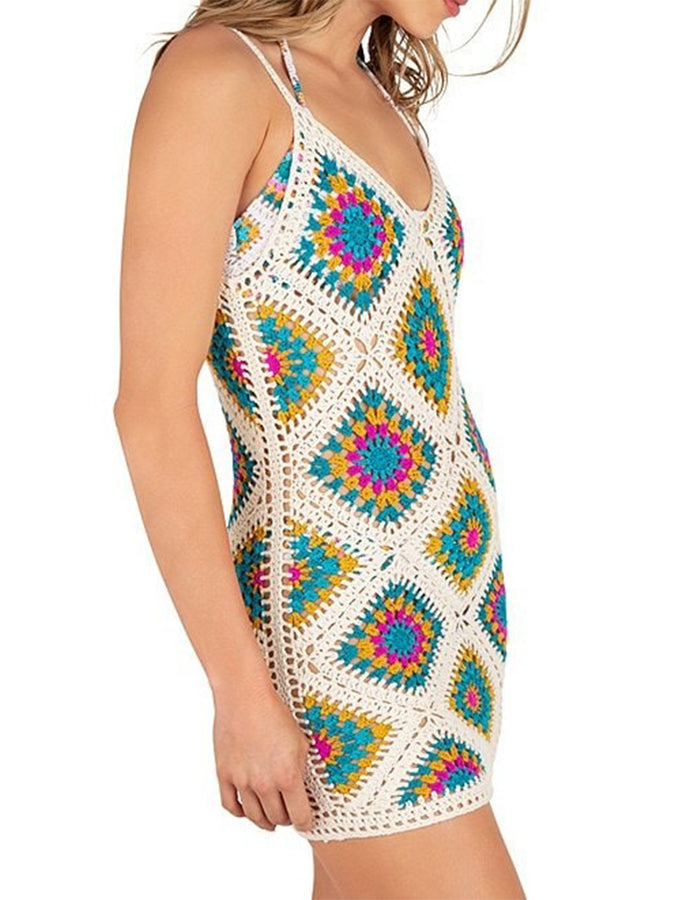 Hurley Crochet Diamonds Cover-Up Spring 2024 | TEAL (TEAL)
