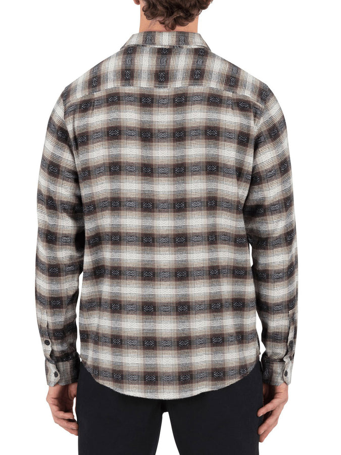 Hurley Portland Stretch Flannel L/S Buttondown Shirt Fall 2025 | BLACK (001)