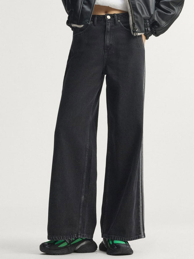 Adidas Firebird Wide Jeans Fall 2026 | BLACK