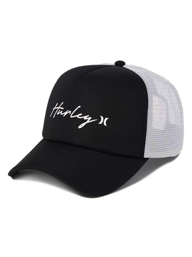 Hurley Icon Script Trucker Hat | BLACK/WHITE (014)