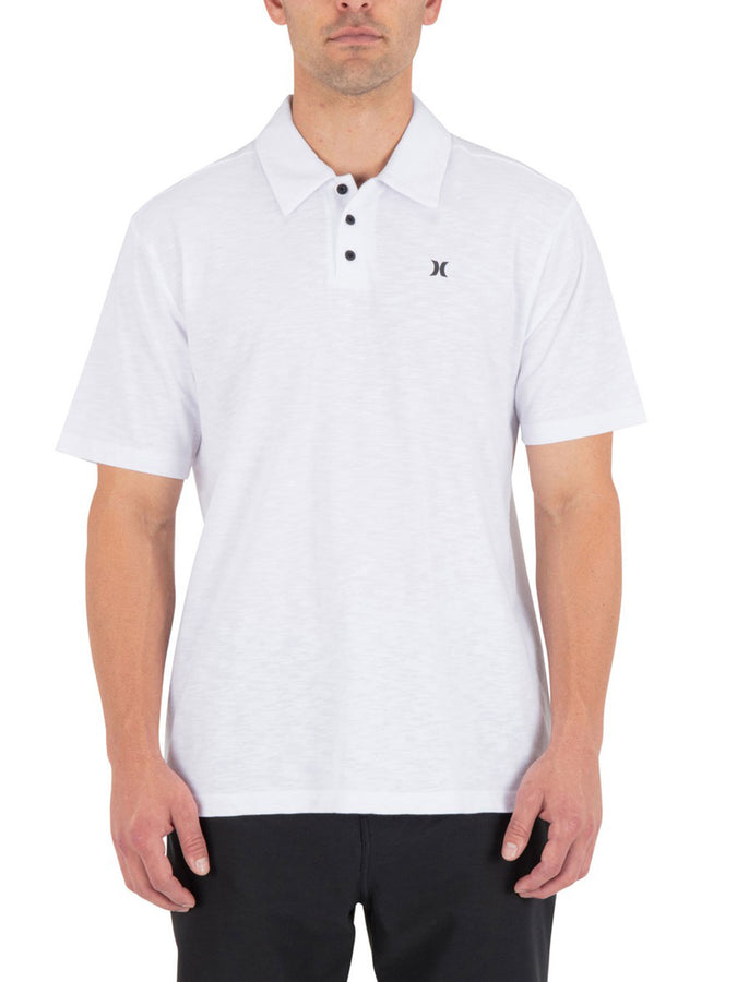 Hurley Icon Slub Short Sleeve Polo Spring 2026 | WHITE (100)
