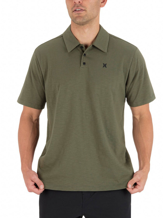 Hurley Icon Slub Short Sleeve Polo Spring 2026 | OLIVE (201)