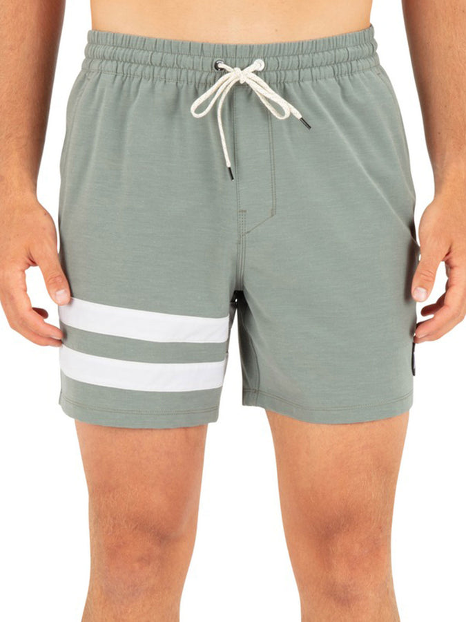 Hurley Phantom Eco Block Party Volley  17'' Boardshorts Spring 2026 | GREAT WHITE (021)