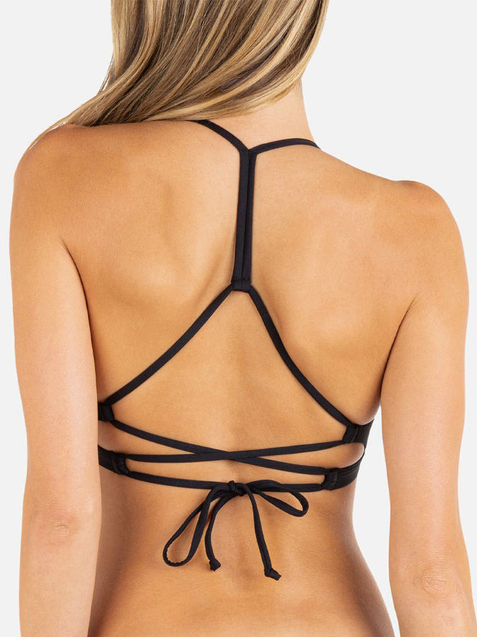 Hurley Solid Women Adjustable Bikini Top Spring 2024 | BLACK (BLK)