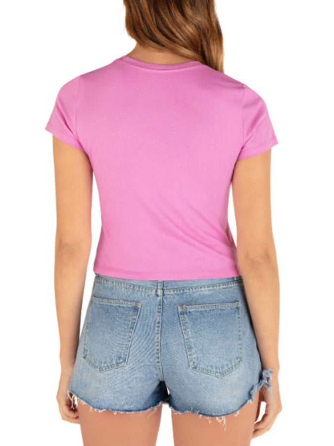 Hurley Groove & Co. Women Crop T-Shirt Spring 2024 | PINK (PNK1)