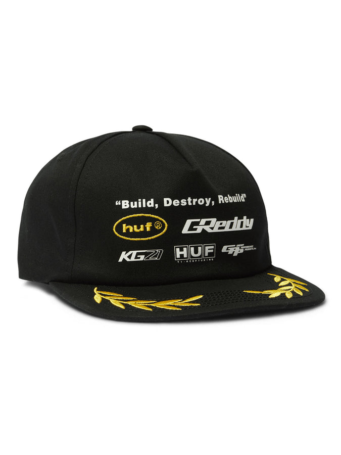 Huf x Greddy Team Snapback Hat |  BLACK