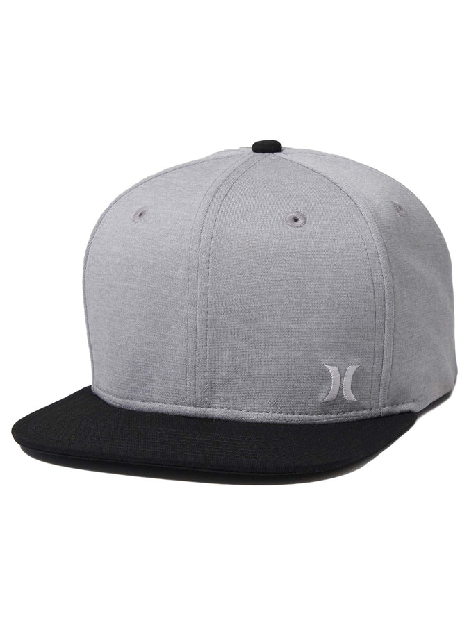 Hurley Mini Icon Flat Snapback Hat | GREY HEATHER (050)