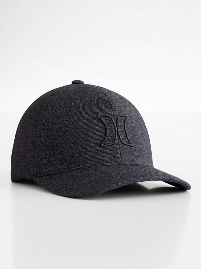 Hurley Shadow Weld Flexfit Hat | BLACK MELANGE (016)