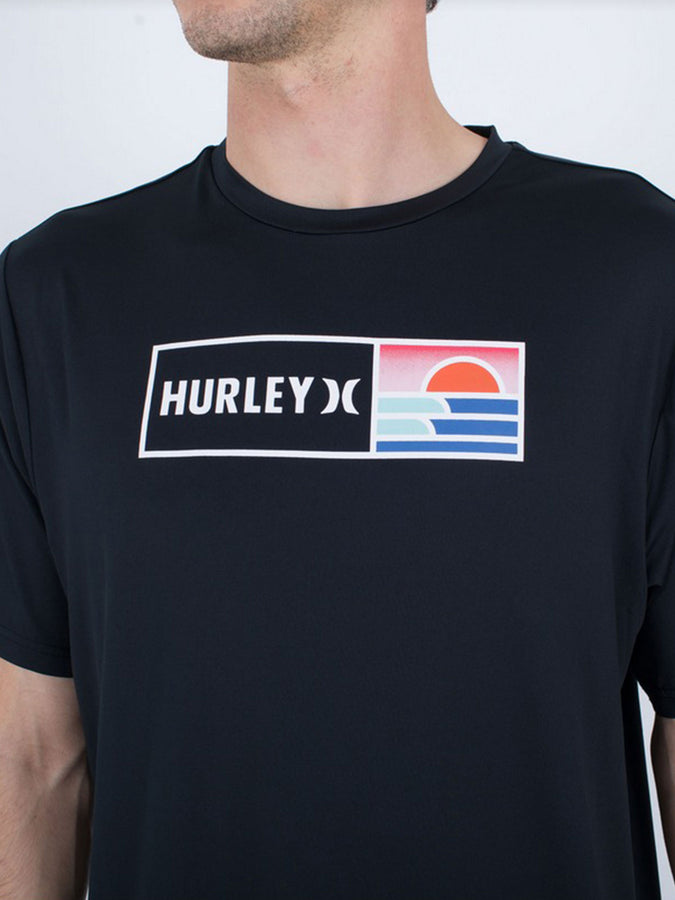 Hurley Everyday Hybrid UPF Rashguard Spring 2024 | BLACK (H010)