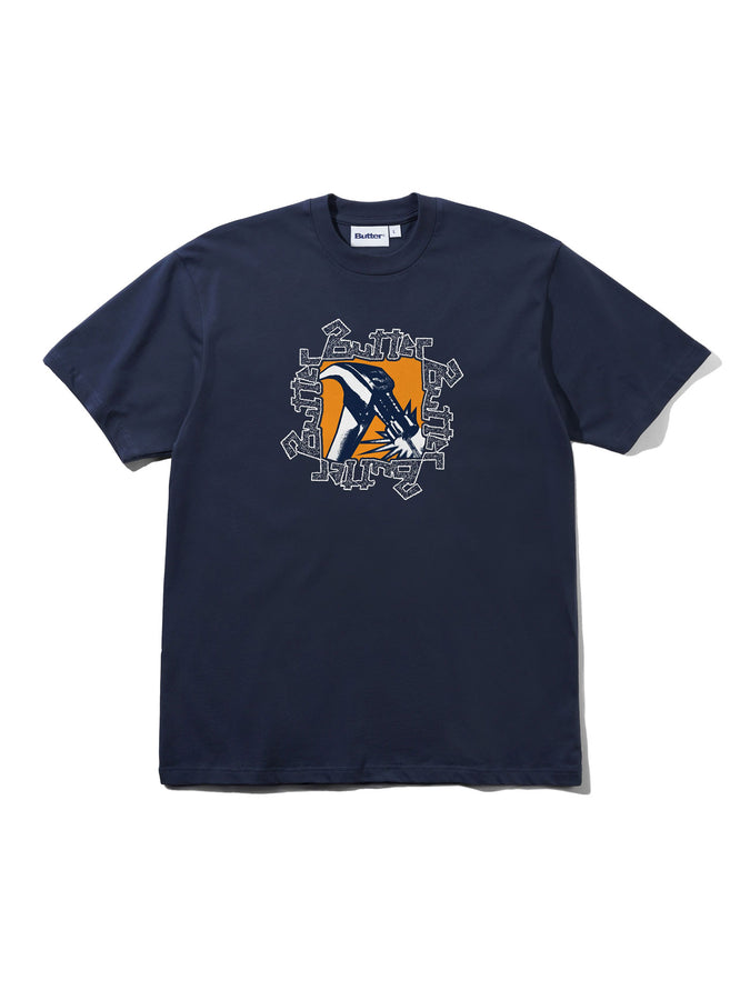 Butter Goods Hammer T-Shirt Summer 2026 | MIDNIGHT