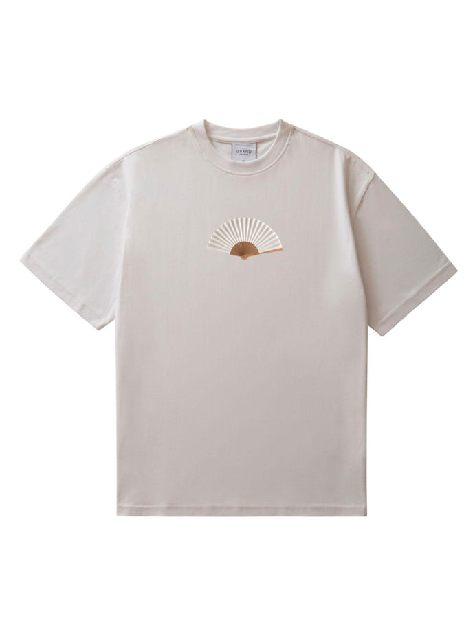 Grand Hand Fan T-Shirt Fall 2025 | WHITE
