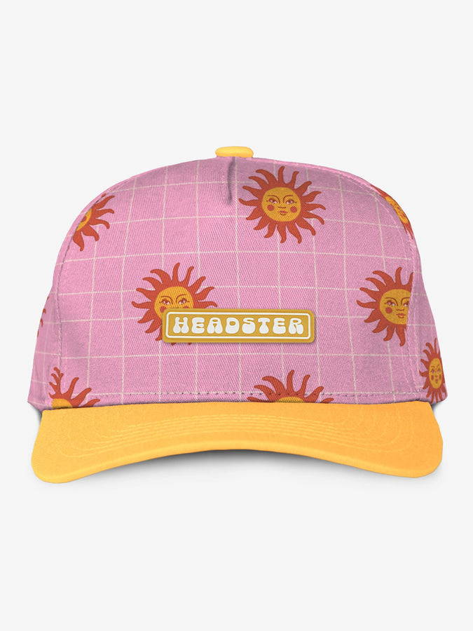 Headster Horizon Sun Curved Brim Snapback Hat | SMART PINK