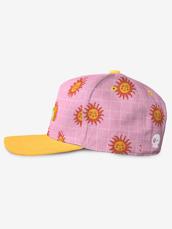 Headster Horizon Sun Curved Brim Snapback Hat | SMART PINK