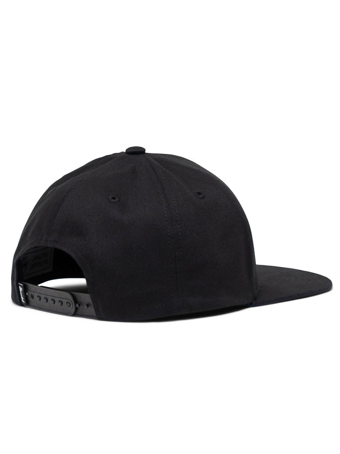 Herschel Whaler 6 Panel Strapback Hat | BLACK TONAL (05881)