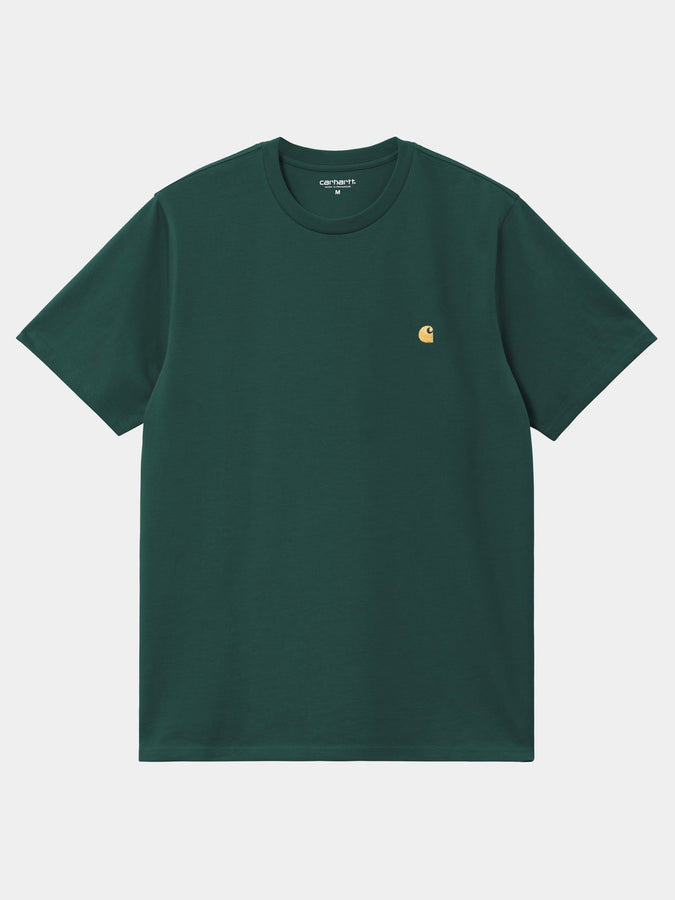 Carhartt Wip Chase T-Shirt Fall 2025 | DARK FIR/GOLD