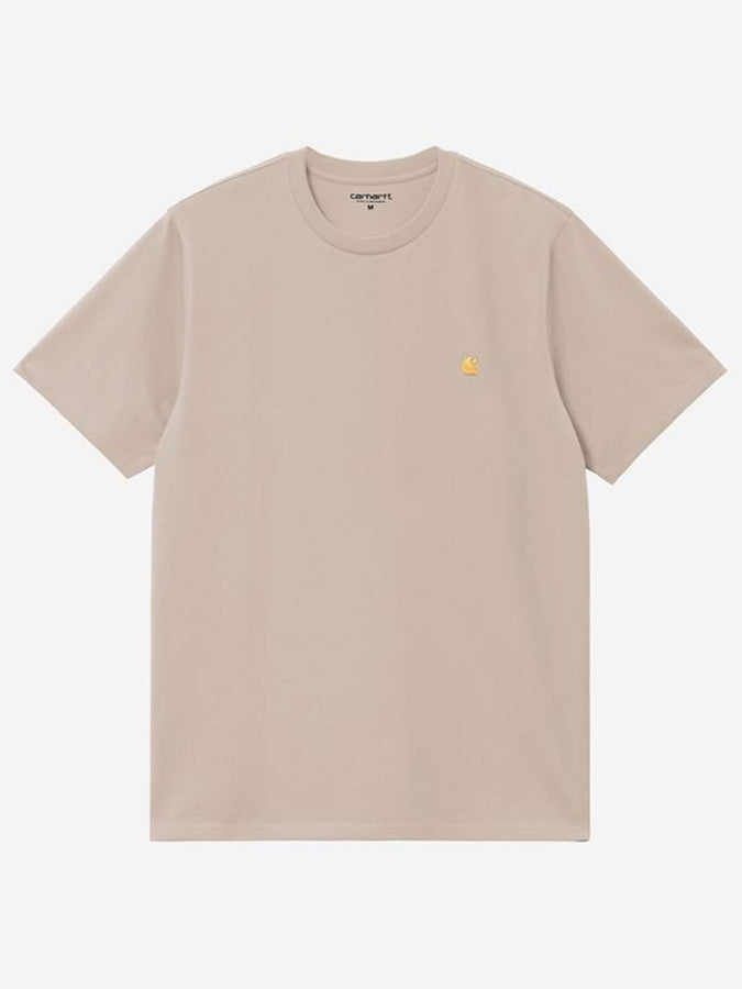 Carhartt Wip Chase T-Shirt Fall 2025 | FLEUR DE SEL/GOLD