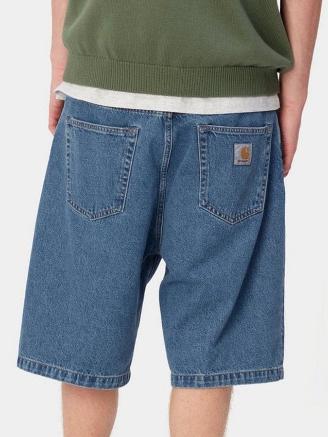 Carhartt Wip Landon Blue Heavy Stone Wash Shorts Fall 2025 | BLUE HEAVY STONE WASHED