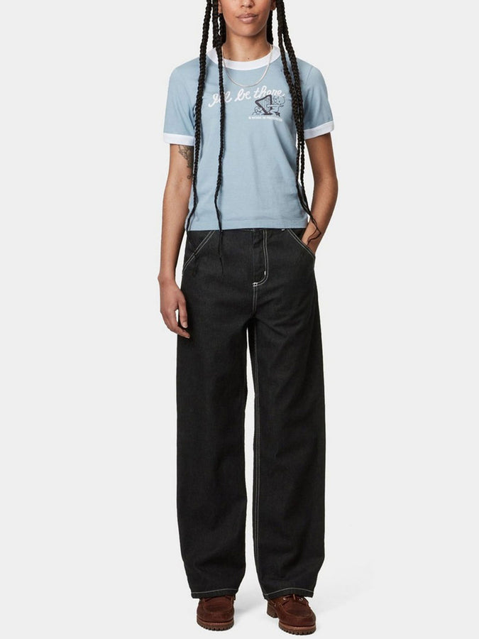 W' Simple Jeans | BLACK STONE WASHED