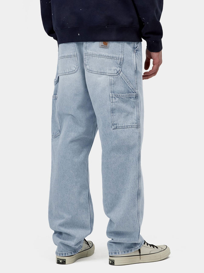 Carhartt Wip Single Knee Blue Heavy Wrn Blchd Jeans Summer 26 | BLUE HEAVY WRN BLEACHED (01WU)