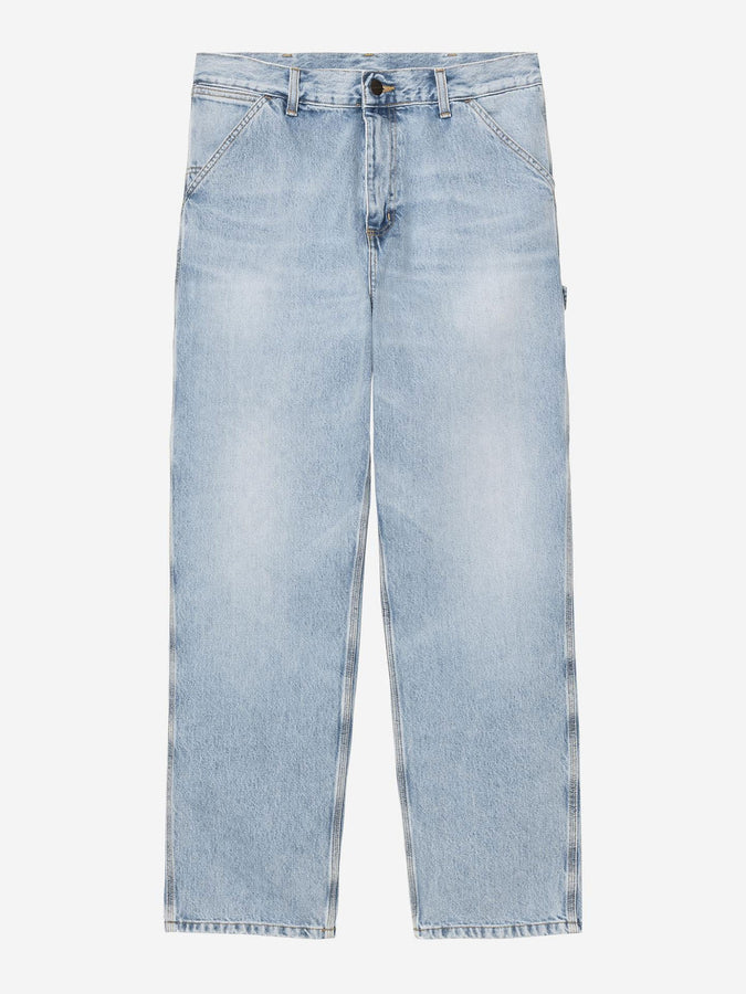 Carhartt Wip Single Knee Blue Heavy Wrn Blchd Jeans Summer 26 | BLUE HEAVY WRN BLEACHED (01WU)
