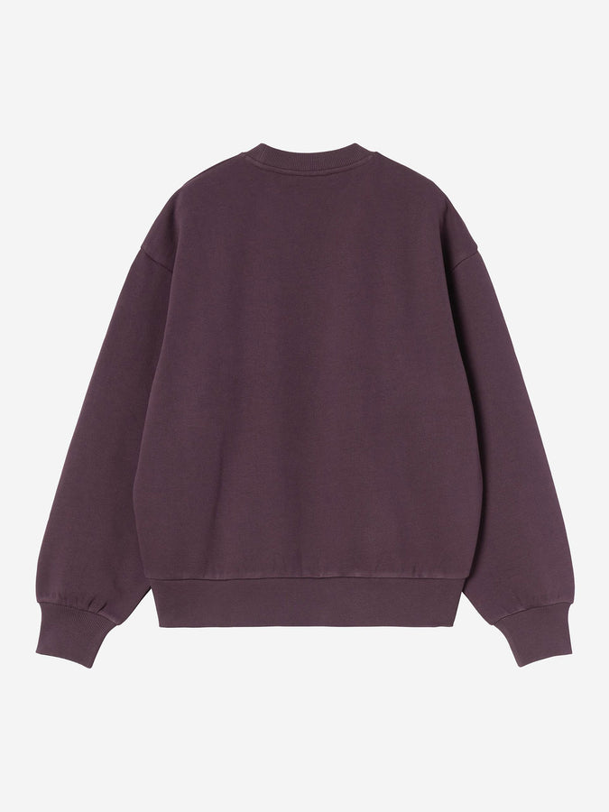 Carhartt Wip W' Casey Sweatshirt Crewneck Spring 2026 | COZY PURPLE/SILVER (3MVXX)