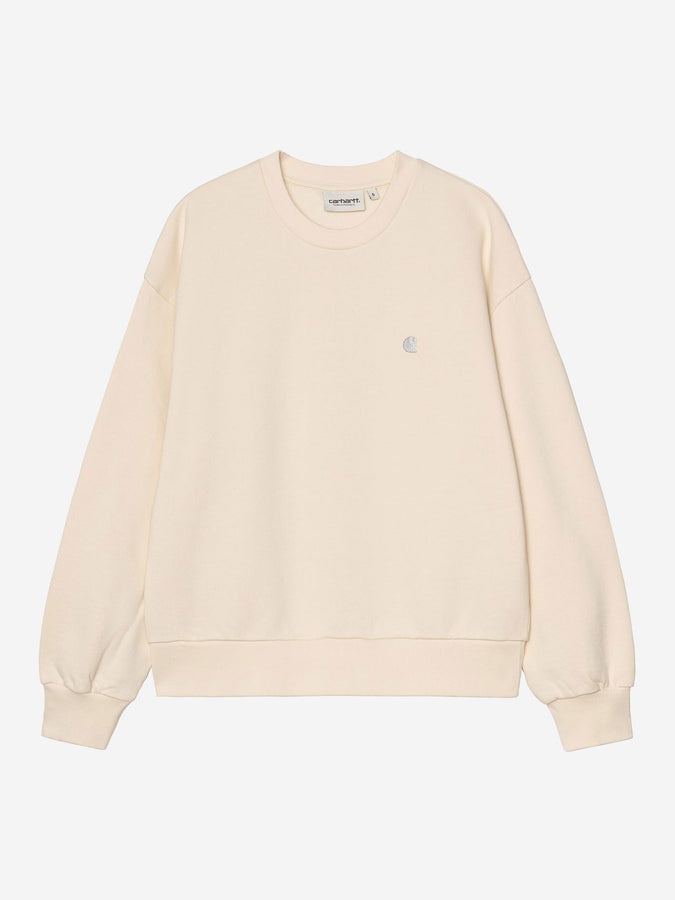 Carhartt Wip W' Casey Sweatshirt Crewneck Spring 2026 | CINNERUS/SILVER (3MWXX)