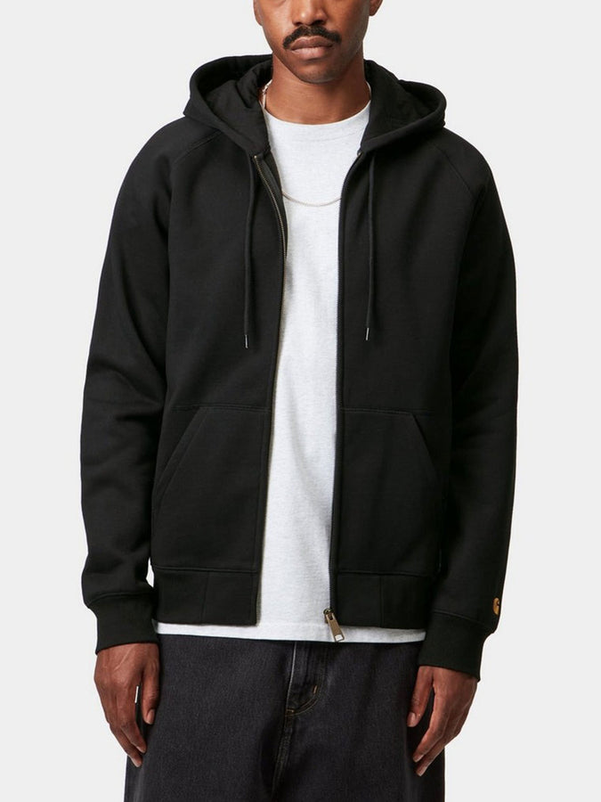 Carhartt Wip Chase Zip Hoodie Fall 2025 | BLACK/GOLD