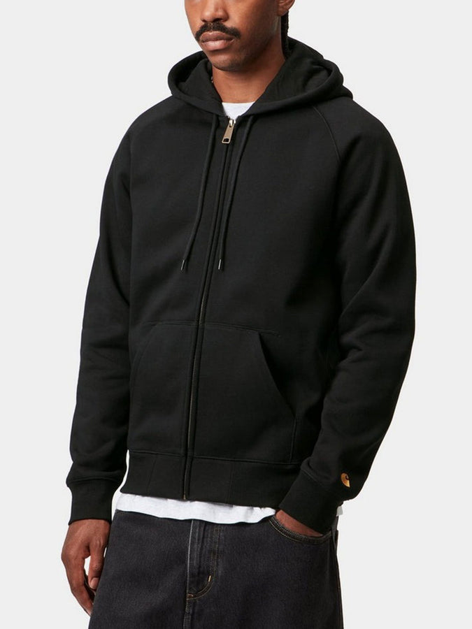 Carhartt Wip Chase Zip Hoodie Fall 2025 | BLACK/GOLD