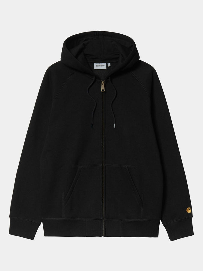 Carhartt Wip Chase Zip Hoodie Fall 2025 | BLACK/GOLD